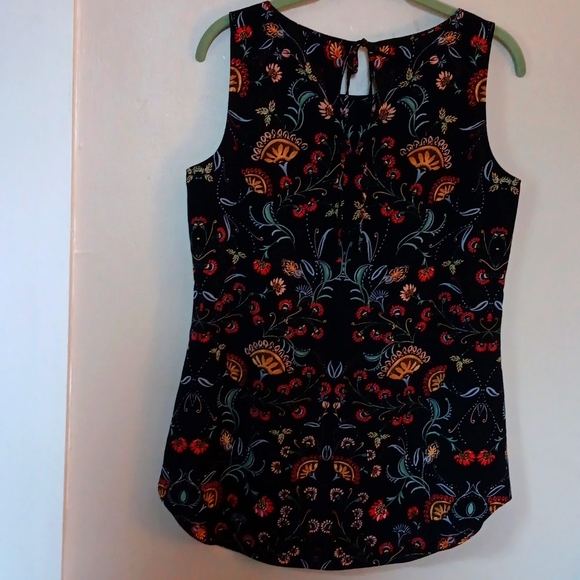 CAbi Blouse In Black Floral Print - Picture 8 of 9